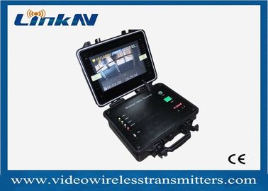 گیرنده ویدئو قابل حمل 1 کاناله COFDM HDMI CVBS AES256 رمزگذاری تاخیر کم 2-8 مگاهرتز با باتری