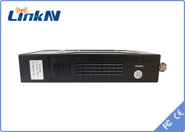 فرستنده ویدئو پلیس رمزگذاری COFDM QPSK HDMI &amp; CVBS H.264 با تاخیر کم AES256 با باتری