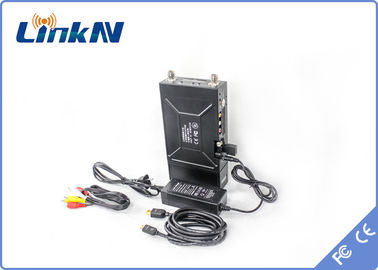 فرستنده ویدئو Manpack Police COFDM QPSK HDMI &amp; CVBS H.264 کم تأخیر رمزگذاری AES256 پهنای باند 2-8 مگاهرتز