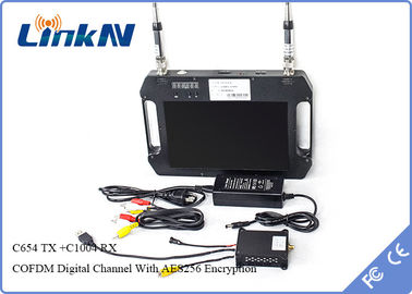 10km UAV Video Link FHD COFDM فرستنده و گیرنده کیت H.264 فشرده سازی کم تأخیر AES256 DC 12V