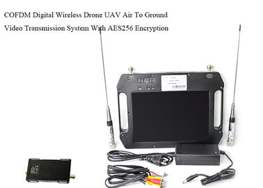 Long Range UAV Video Link SDI CVBS COFDM Tx &amp; Rx Kit Dual Antenna Diversity Receive AES256 Encryption