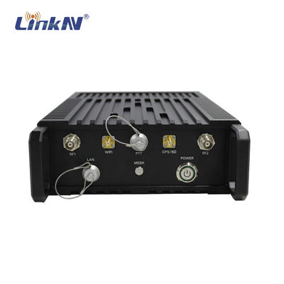 Rugged IP66 MESH Radio Base Station Multi-hop High Data Rate Dual Antennens MIMO 10W High Power AES Encryption Manpack