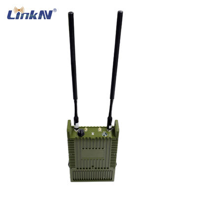 نظامی تاکتیکی IP66 MESH رادیو مولتی هاپ 82 مگابیت بر ثانیه MIMO 10W Enescyption High Power AES با باتری
