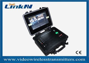 گیرنده ویدئو قابل حمل COFDM HDMI CVBS 2-8MHz پهنای باند AES256 رمزگذاری H.264 با باتری