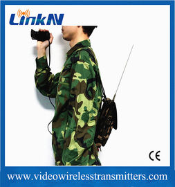 فرستنده ویدئویی تاکتیکی نظامی COFDM H.264 1-2KM NLOS AES256 باتری تأخیر کم رمزگذاری