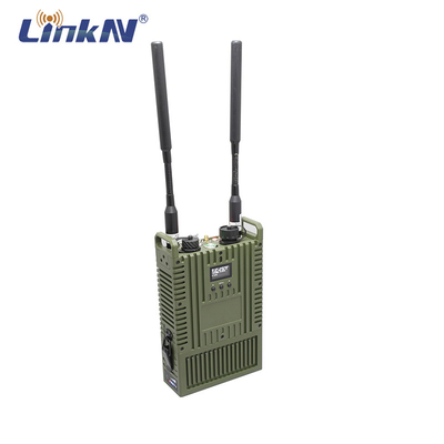 LKAV3516 رادیو IP MESH تاکتیکی 4W MIMO داده های ویدئویی 4G GPS / BD PTT رمزگذاری وای فای AES باتری