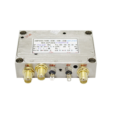 تقویت‌کننده برق 20 واتی Cofdm برای پیوند ویدیویی Drone Uav 200 - 2700 مگاهرتز 24 - 35vdc