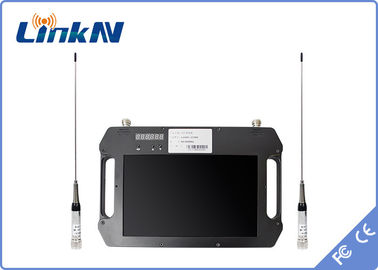 گیرنده تصویری تاکتیکی FHD CVBS COFDM QPSK H.264 AES256 رمزگذاری با نمایشگر و باتری