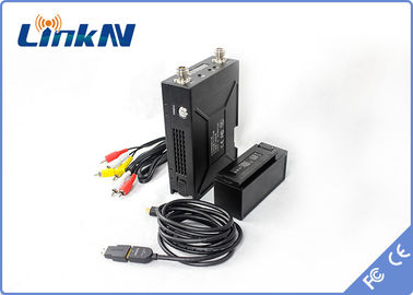 فرستنده ویدئویی نظامی 2W COFDM QPSK HDMI &amp; CVBS H.264 کم تاخیر رمزگذاری AES256