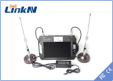 گیرنده COFDM HDMI CVBS با باتری و صفحه نمایش رنگی حساسیت بالا آنتن دوگانه AES256 DC 12V