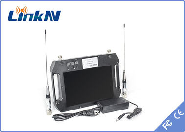 گیرنده ویدئو بی سیم قابل حمل FHD CVBS COFDM QPSK H.264 با صفحه نمایش و باتری 10.1 &quot;