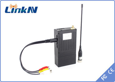 فرستنده ویدئویی جاسوسی 1.5 کیلومتری برای پلیس نظامی COFDM کم تأخیر H.264 High Security AES256 باتری رمزگذاری