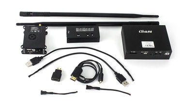 5-20 کیلومتر پهپاد داده پیوند COFDM HDMI CVBS AES256 اندازه کوتاه کم تأخیر