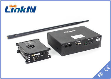 10km UAV Data Link COFDM فرستنده و گیرنده HDMI و CVBS AES256 رمزگذاری 300-2700 مگاهرتز