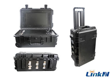 گیرنده ویدئو 4 کاناله IP65 تاکتیکی COFDM با رمزگذاری و نمایش باتری و صفحه نمایش AES256