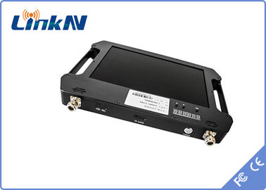 گیرنده تصویری دستی COFDM پلیس نظامی ارتش AES256 Encryption FHD H.264 با باتری نمایشگر
