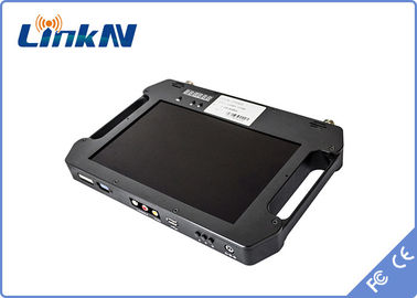 گیرنده تصویری دستی COFDM پلیس نظامی ارتش AES256 Encryption FHD H.264 با باتری نمایشگر