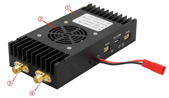 اتصال داده UAV با تاخیر کم 10ms با تنظیمات OFDM HDMI Ethernet و کانال های داده TTL / RS232/ RS485