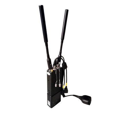 تاکتیکی IP مش رادیویی ویدئویی صوتی اینترکام خروجی برق 4W AES256 80Mbps 350MHz-4GHz قابل تنظیم