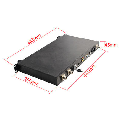 گیرنده تصویری نظامی تاکتیکی COFDM 1U آنتن های رمزگذاری AES256 نصب شده در خودرو