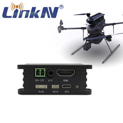 محیط شدید COFDM فرستنده ویدئویی HDMI AV 14.37dBm -20C 70C جریان کاری ≤1.2A 12V قدرت