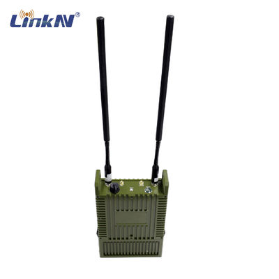نظامی تاکتیکی IP66 MESH رادیو مولتی هاپ 82 مگابیت بر ثانیه MIMO 40dBm Enescyption High Power AES با باتری